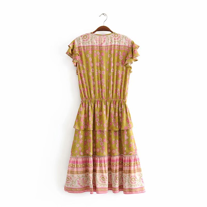 Trina. Retro Ethnic Mini Dress
