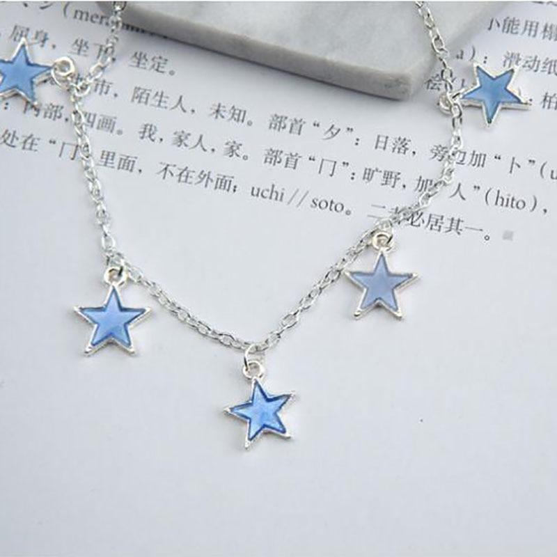 Boho Star Pendent Glow in the dark Chain Anklet - The Young Hippie
