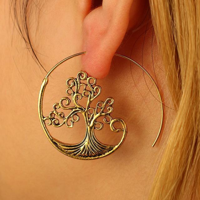 Boho Swirl Tribal Earrings | Style Select - The Young Hippie