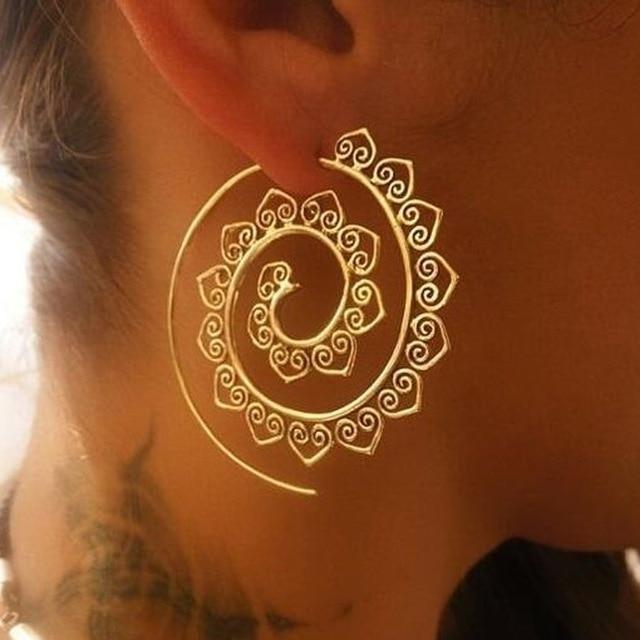 Boho Swirl Tribal Earrings | Style Select - The Young Hippie