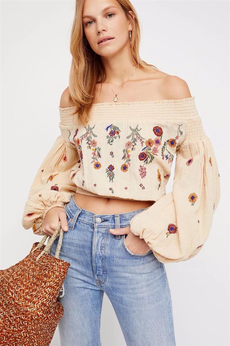 Evelyn. Hippie Chic Floral Blouse | Color Select - The Young Hippie