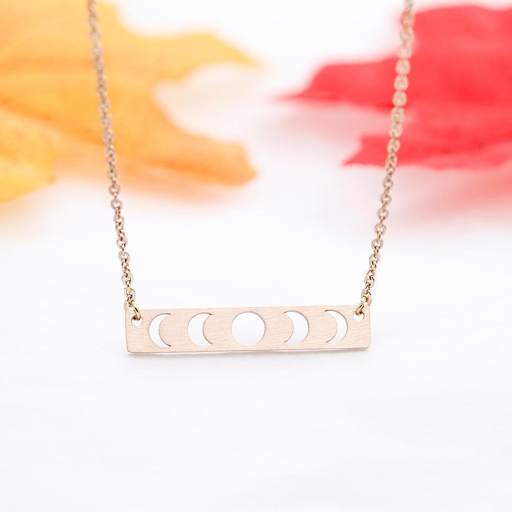 Hollow Moon Phase Pendant Necklace | Style Select - The Young Hippie