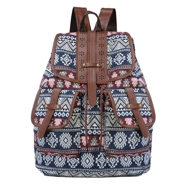 Margot. Aztec Boho Patterned Backpack