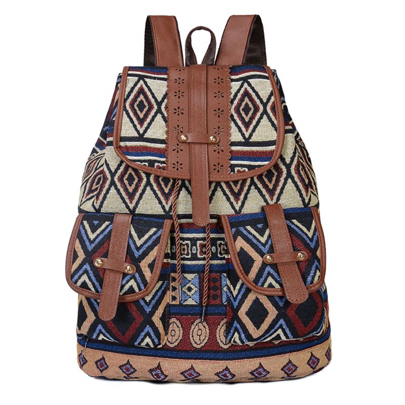 Margot. Aztec Boho Patterned Backpack