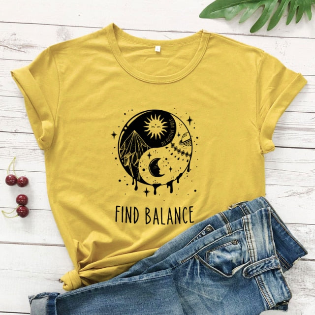 Find Balance Yin Yang T-shirt