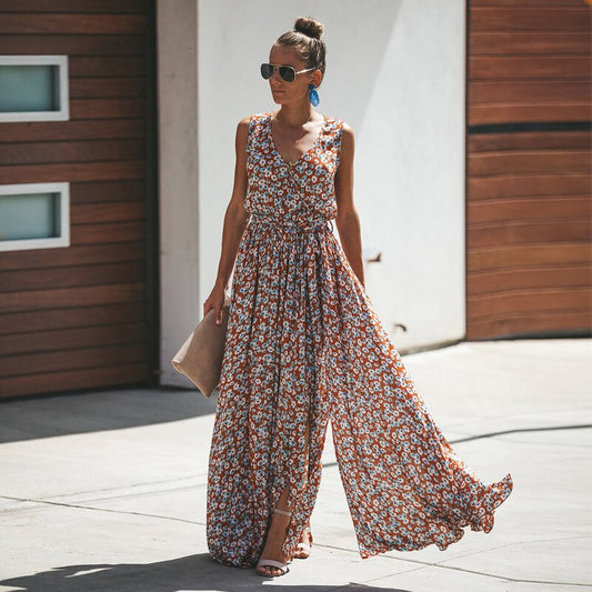 Zoey. Floral Print Maxi Dress